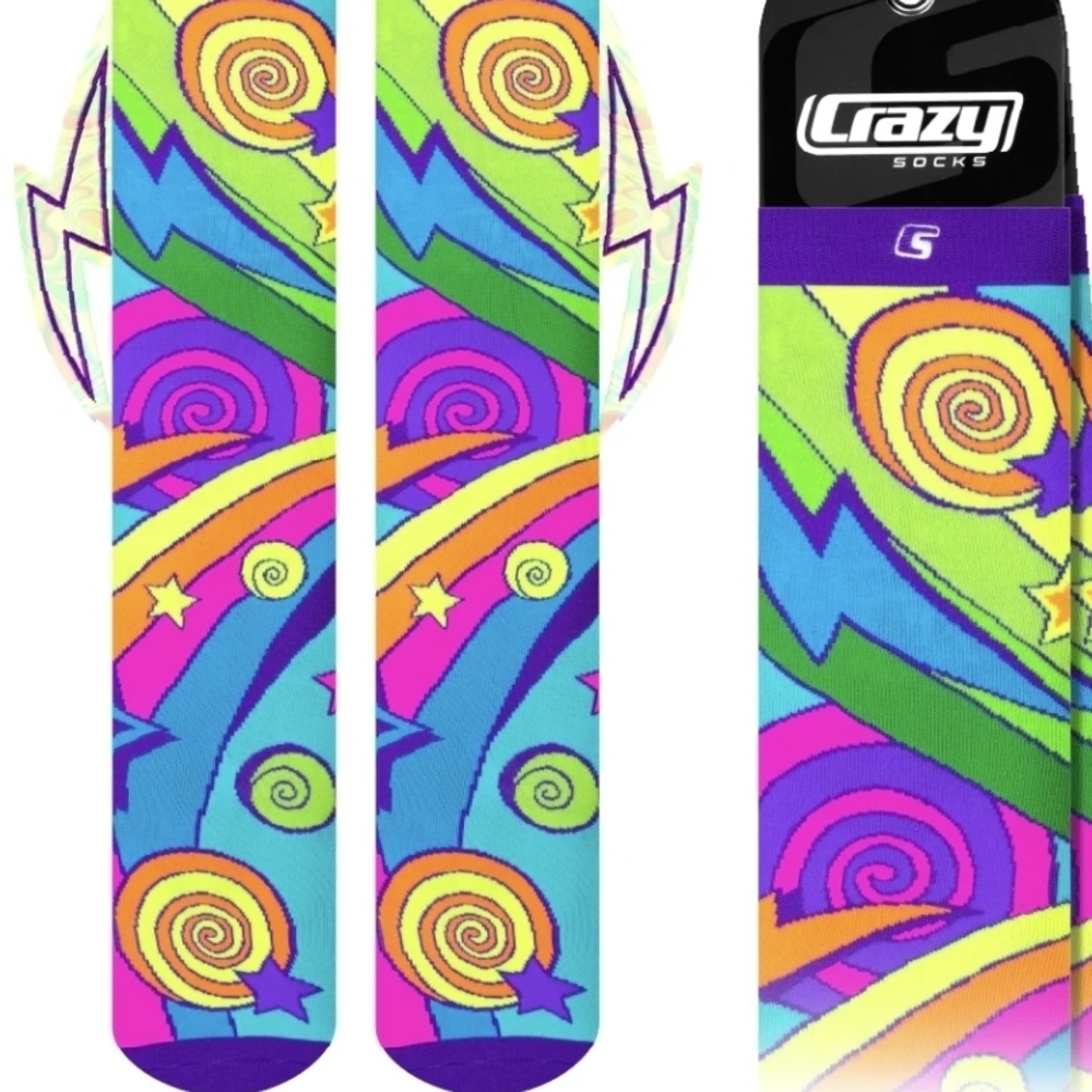 Vibrant Swirl Patterned Socks
